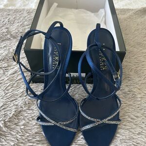 Lauren Ralph Lauren Women's Blue Strappy Sandals